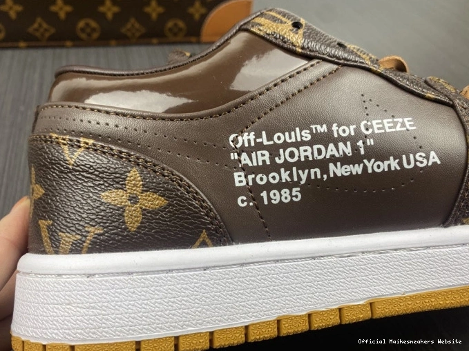 Official Maikesneakers AJ1 LOW Air 1 OW x Off-Louis Jordan 0708